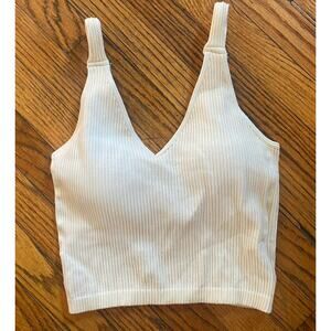 Wishlist Soft Paded Tank Shirt Women’s M/L Cream